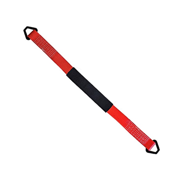 2" x 60" Axle Straps w/ Sleeve & D Rings, WLL, 3,333 lbs., PK20